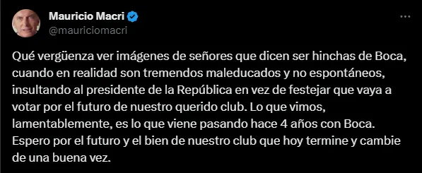 Mauricio Macri defendió a Javier Milei. (Captura)