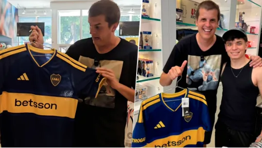 En Miami ya se vende la nueva camiseta de Boca.