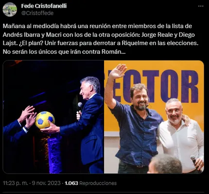 Podría haber unidad en la oposición.