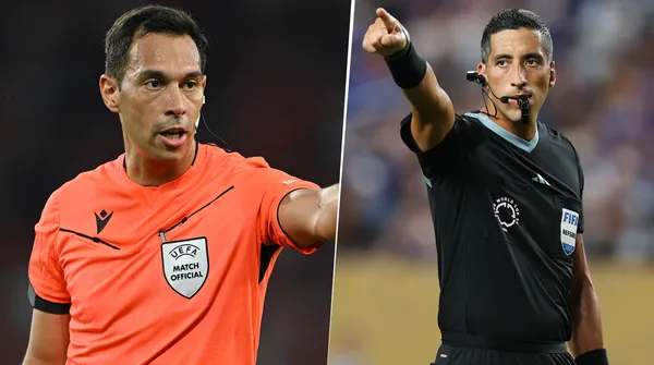 Tello y Falcón Pérez, los dos árbitros que Boca no ve con buenos ojos. (Getty)