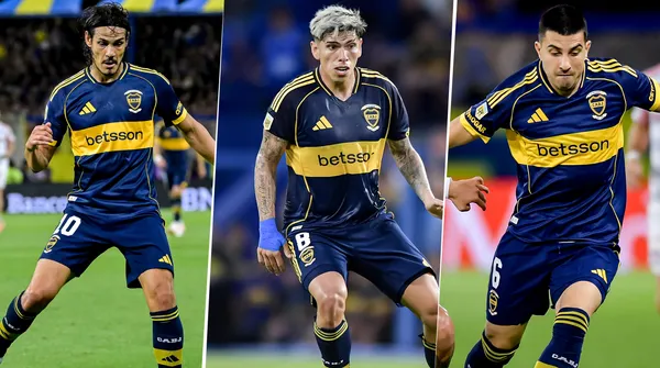 Cavani, Palacios y Battaglia no concentran en Boca vs. Millonarios. (Getty)