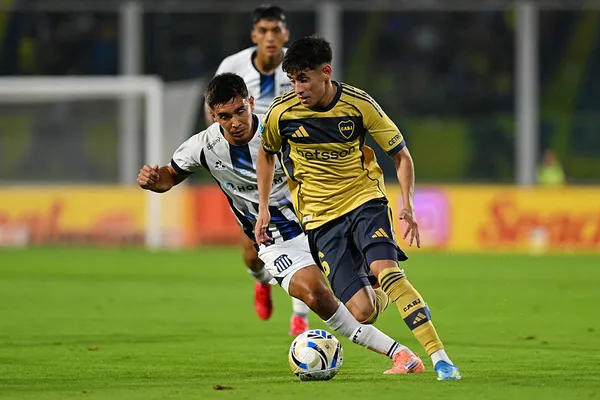 Aranda se destacó en el Boca-Talleres. (Getty)