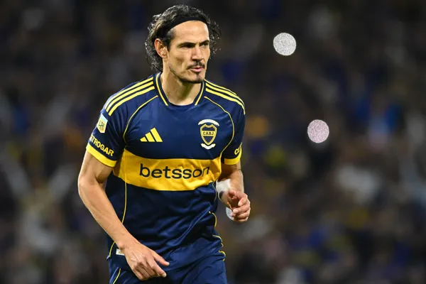 Cavani, en Boca. (Getty)