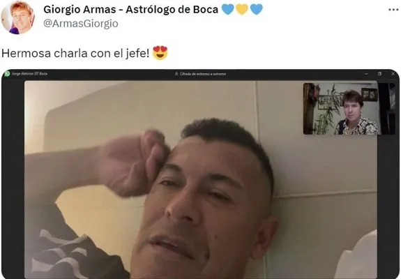 Las charlas entre Almirón y Giorgio Armas.