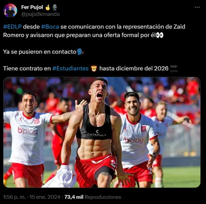 Boca quiere a Zaid Romero.
