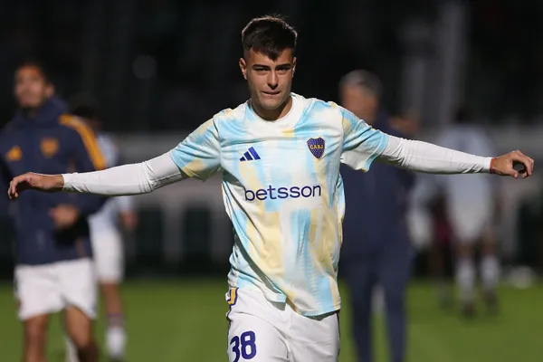 Aaron Anselmino, en Boca. (Getty)