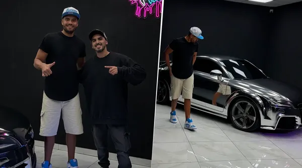 Sergio Romero y el posteo sobre el nuevo color de su Audi