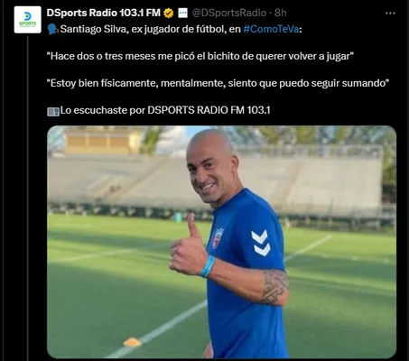 Silva quiere volver del retiro. (Captura)