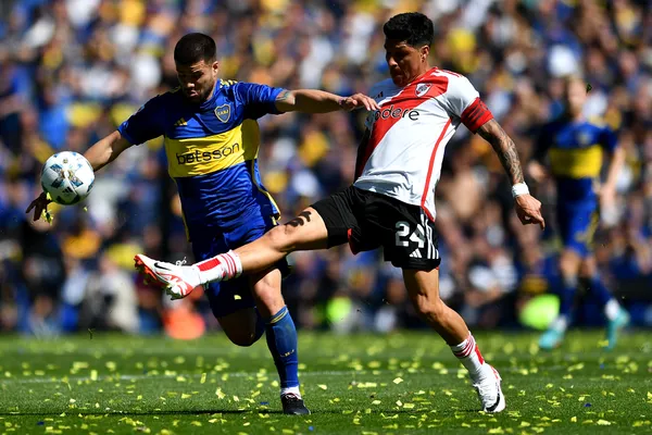 Weigandt, en el Superclásico (Getty)