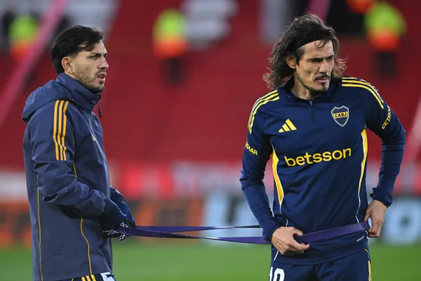 Cavani habló sobre la influencia de Paredes en Boca. (Getty Images)