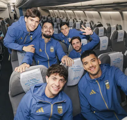 Capaldo en el avión rumbo a Kansas City. (AFA Oficial)