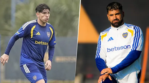 Palacios y Giménez, a la par del grupo. (Instagram)