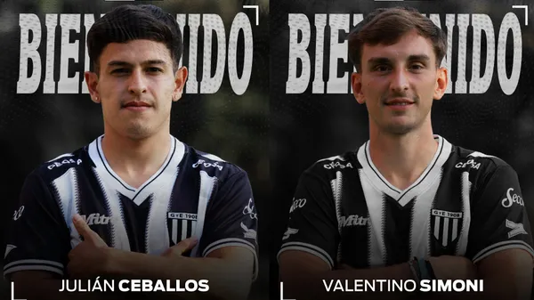 Ceballos y Simoni, refuerzos de GImnasia de Mendoza.