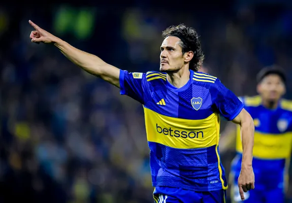 Cavani le dio la victoria a Boca. (Getty)