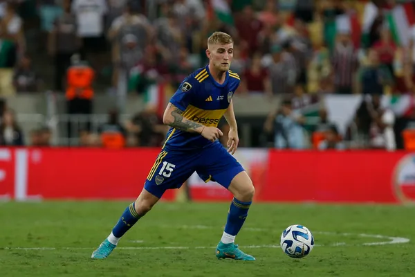 Nicolás Valentini disputando su primera final de Copa Libertadores. (Getty)