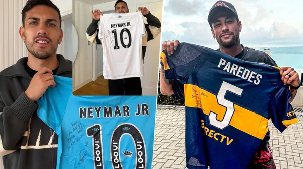 El regalo de Paredes a Neymar (Instagram)