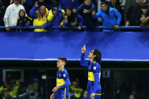 El gol de Cavani. (Getty)