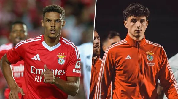 Alexander Bah y Manu Silva se lesionaron en Benfica. (Getty)
