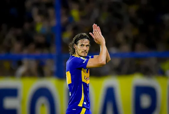 Edinson Cavani en Boca (Getty Images)