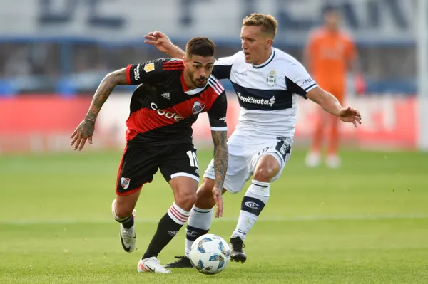 Pablo De Blasis en Gimnasia vs. River (Getty Images)