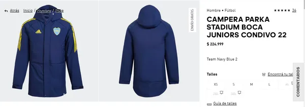 La campera de Boca que buscan los hinchas.