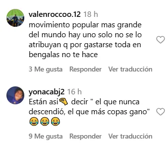 Los hinchas de Boca reaccionaron a la frase de Brito.