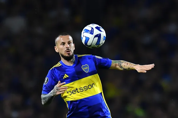 Benedetto, en una de sus últimas apariciones con la camiseta de Boca