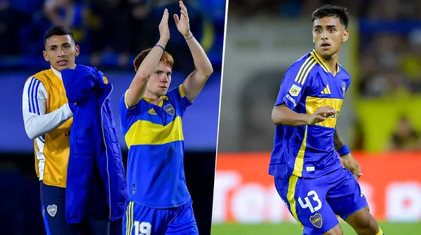 Equi Fernández, el Colo Barco y Milton Delgado en Boca (Getty Images)