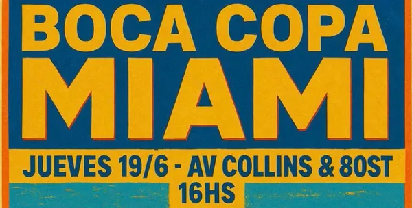 Afiche del banderazo de Boca en la previa del partido contra Bayern Múnich 