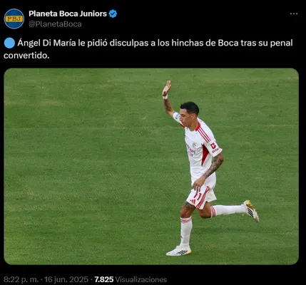 Di María pidió disculpas.