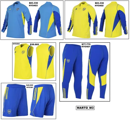 Más productos de la nueva colección adidas de Boca.