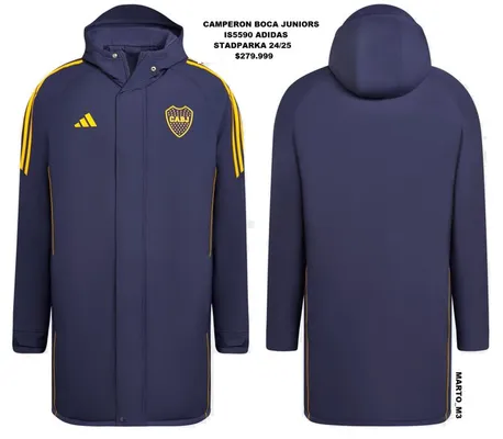La nueva parka de Boca.