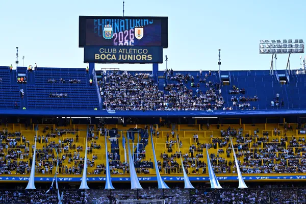 La Bombonera se tiñó de celeste y blanco (Getty)