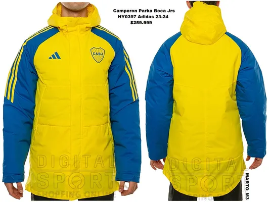 El camperón amarillo de Boca.