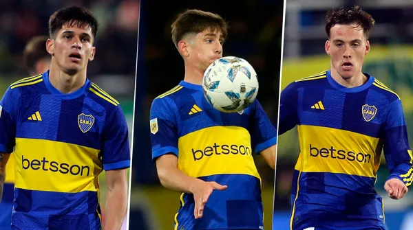 Los tres jugadores pelean por un lugar en el once de Boca. (Getty)