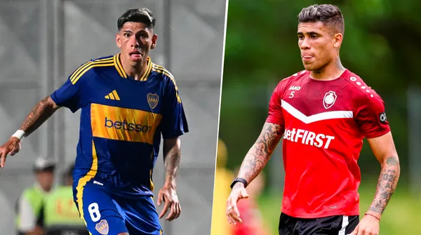 Carlos Palacios y Ayrton Costa, los único refuerzos que Boca presentó. (Getty)