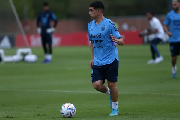 Lautaro Blanco en la Selección Argentina. (Getty)