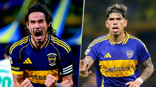 Cavani y Palacios trabajaron con normalidad en Boca. (Getty)