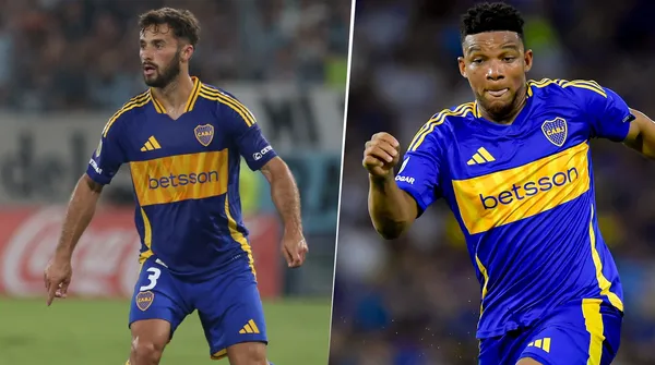 Marcelo Saracchi y Frank Fabra en Boca (Getty Images)