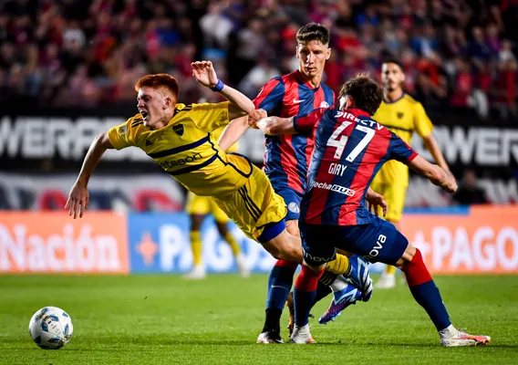 Barco en Boca vs. San Lorenzo (Getty Images)