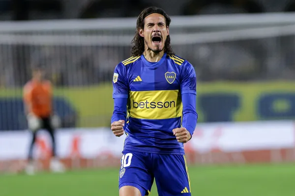 Edinson Cavani en Boca (Getty Images)