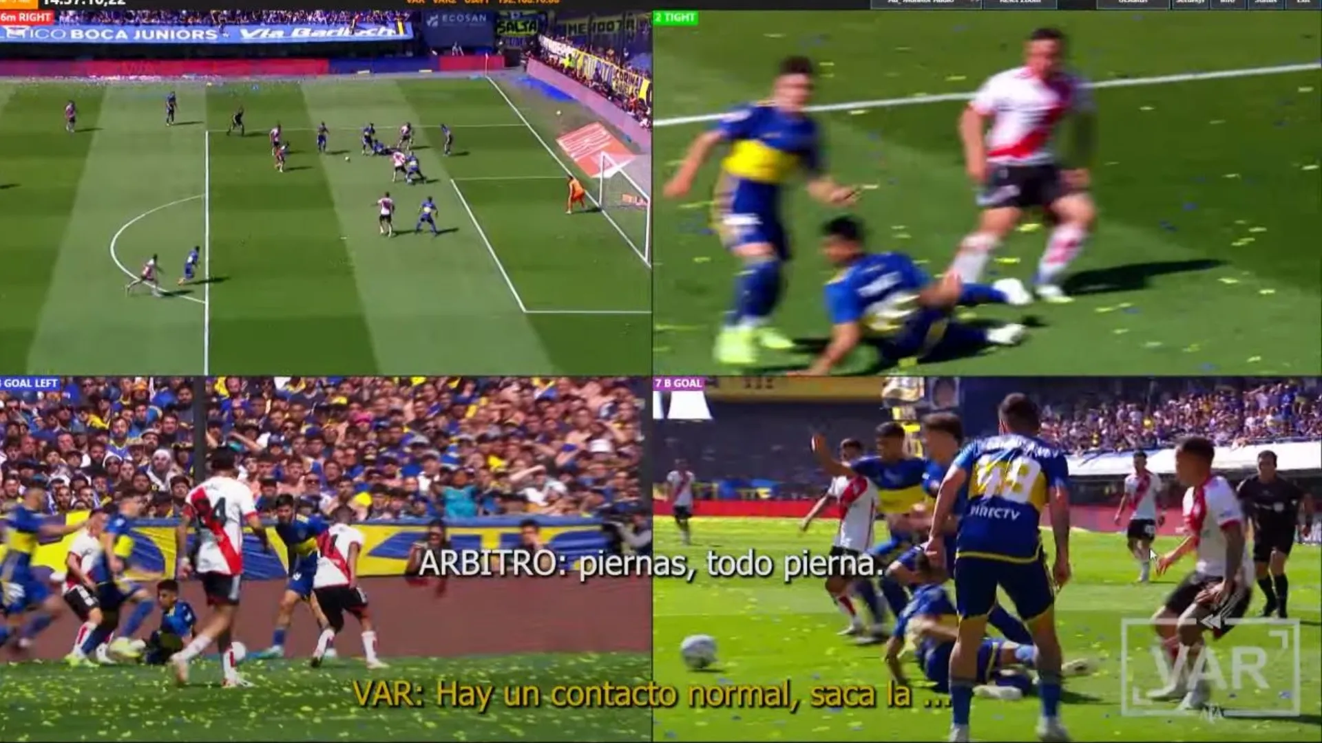 Oficial: el audio del VAR durante el primer gol de River frente a Boca