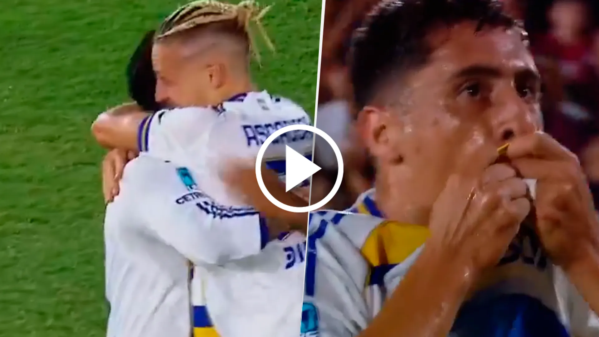 Los goles de Ascacibar y Merentiel para el triunfo parcial de Boca ante Lanús