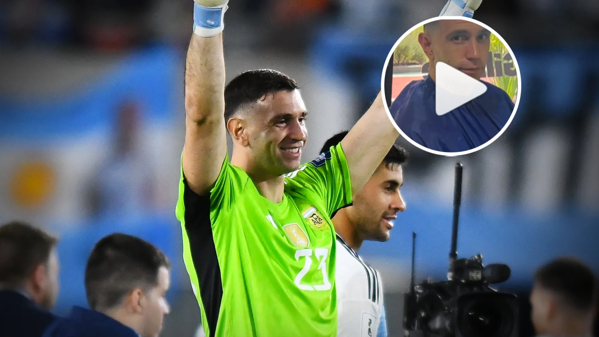 Viral: el look especial del Dibu Martínez para su debut en la Bombonera