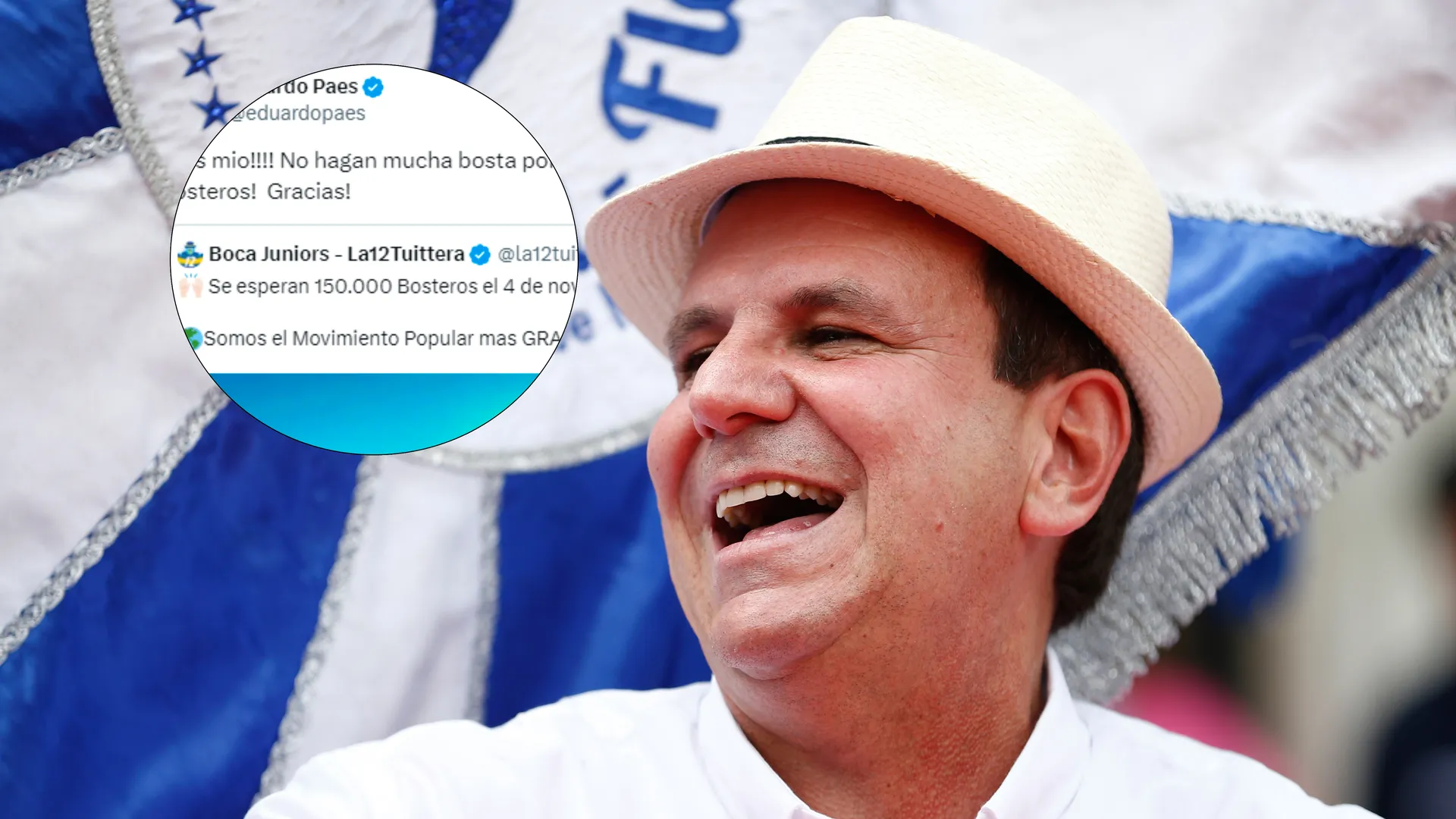 Repudiable: el desubicado tuit del intendente de Río de Janeiro para los hinchas de Boca