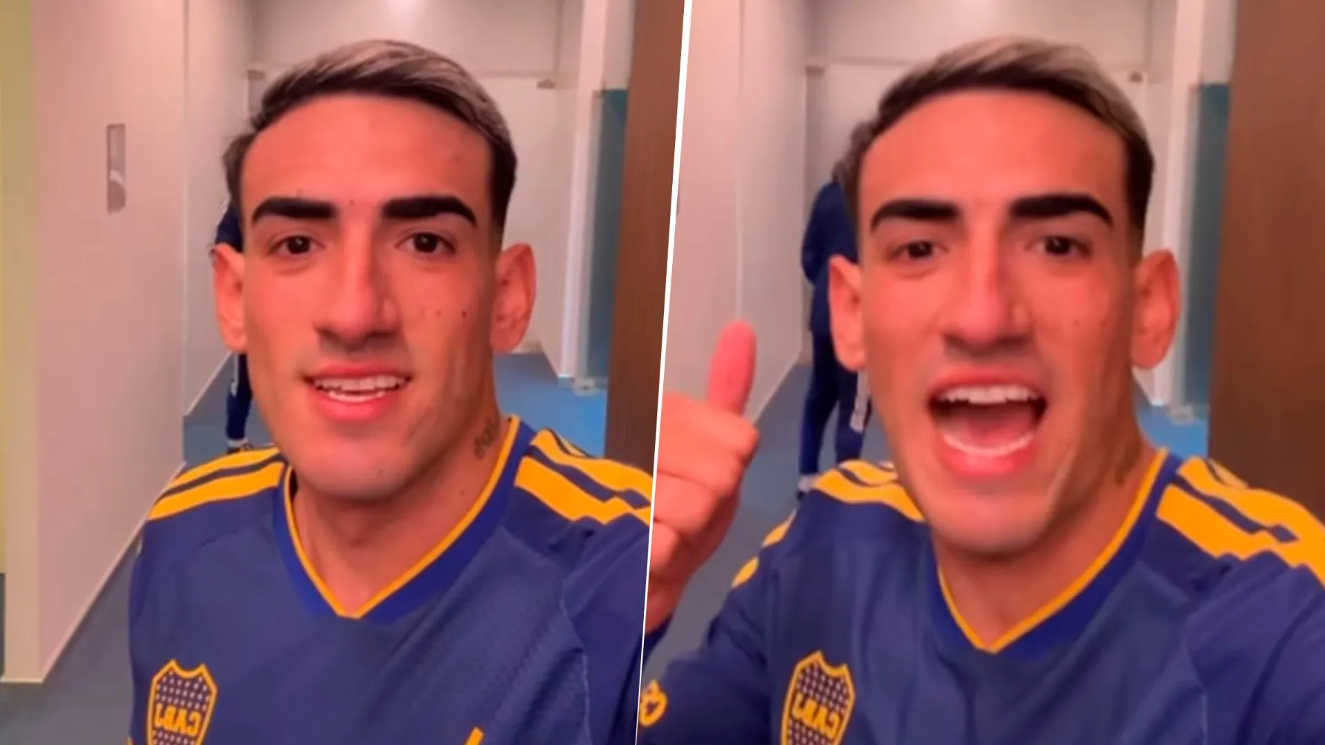 El saludo de Di Lollo a los hinchas.