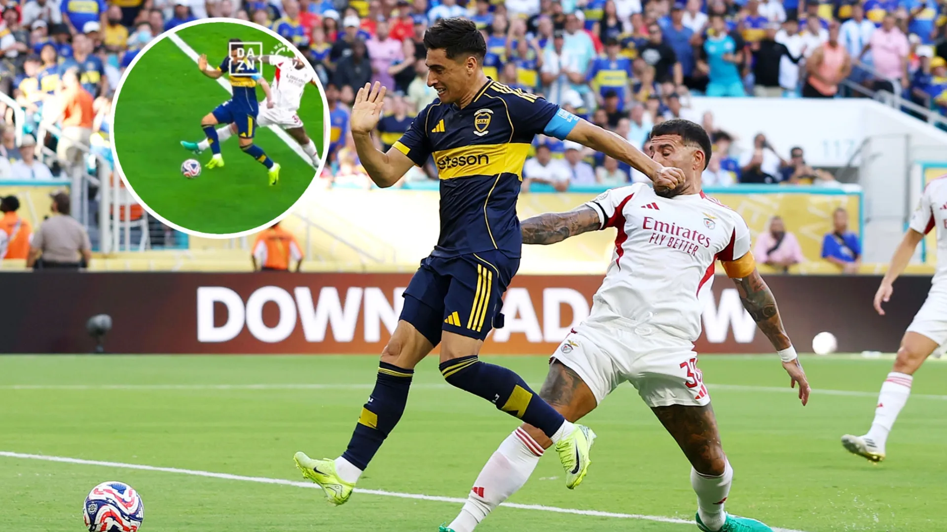 El nuevo video del primer gol de Boca que pone en duda a Merentiel como el autor del tanto
