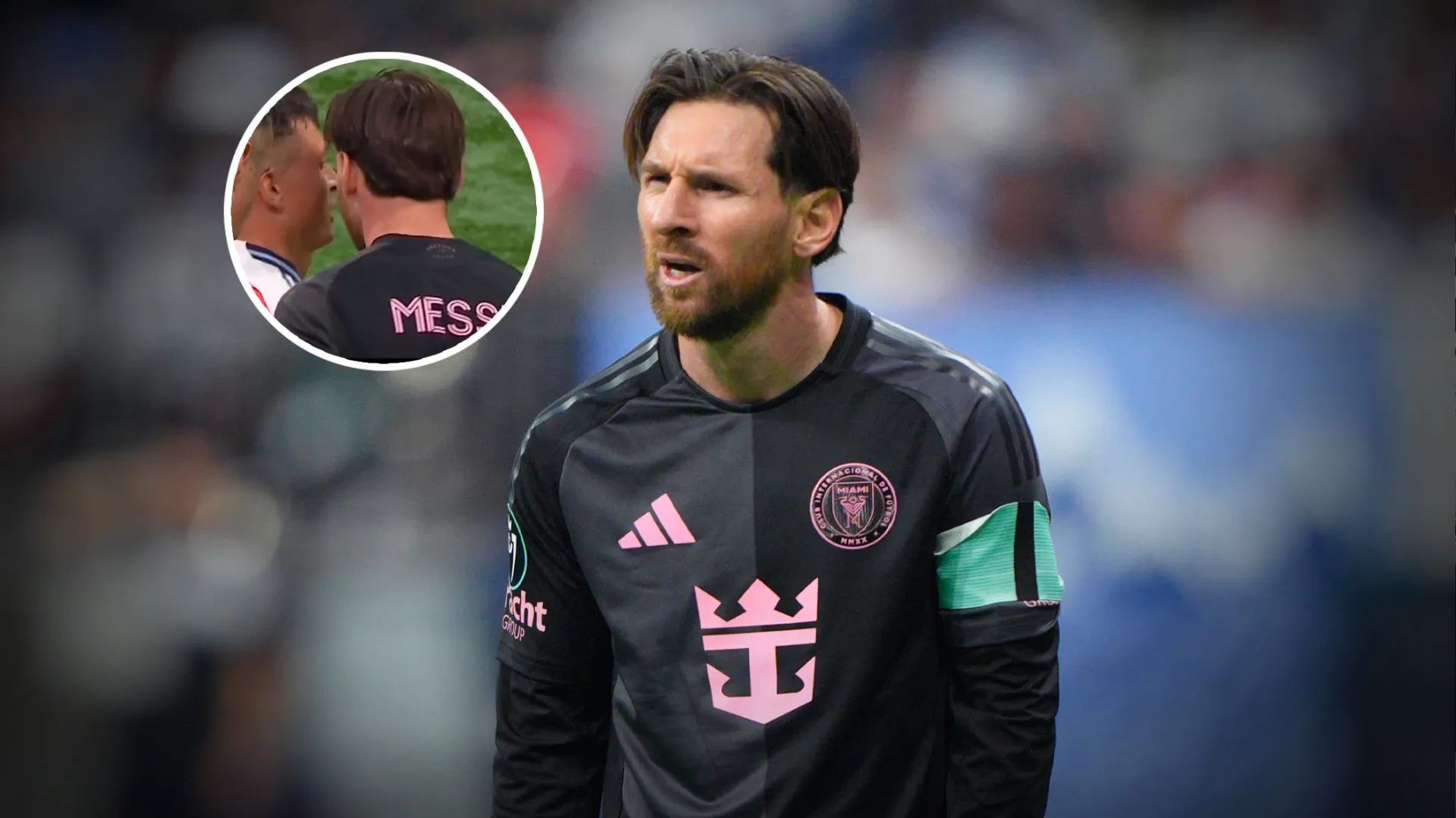 VIDEO | El tenso cruce de Lionel Messi con Andrés Cubas en la Concachampions