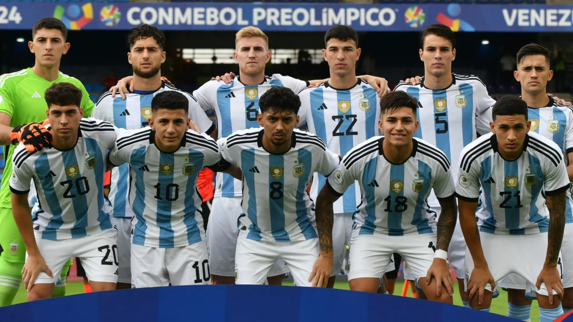 La formación de Argentina ante Brasil en el Preolímpico, con fuerte presencia de Boca