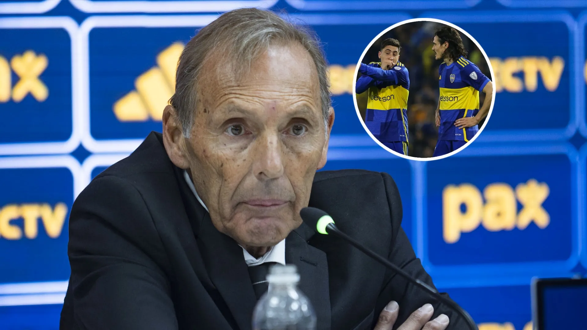 Por qué Russo prefirió sacar a Miguel Merentiel antes que a Edinson Cavani